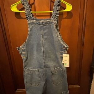 Walmart Girls' Mid Wash Denim Skirt - Blue